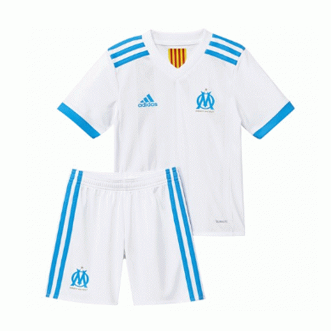 Olympique Marseille Domicile 2017/18 Junior Kit - Cliquez sur l'image pour la fermer