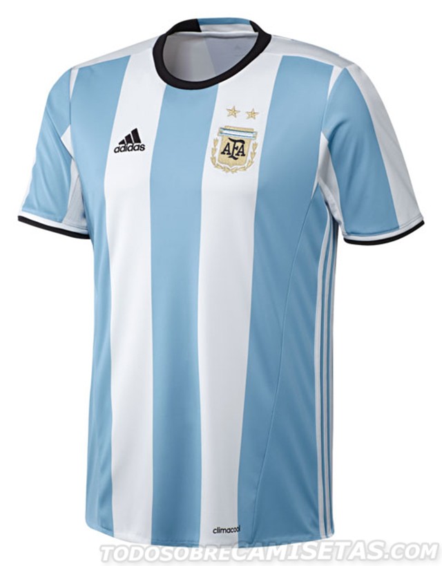 Maillot Argentine Domicile 2016 - Cliquez sur l'image pour la fermer