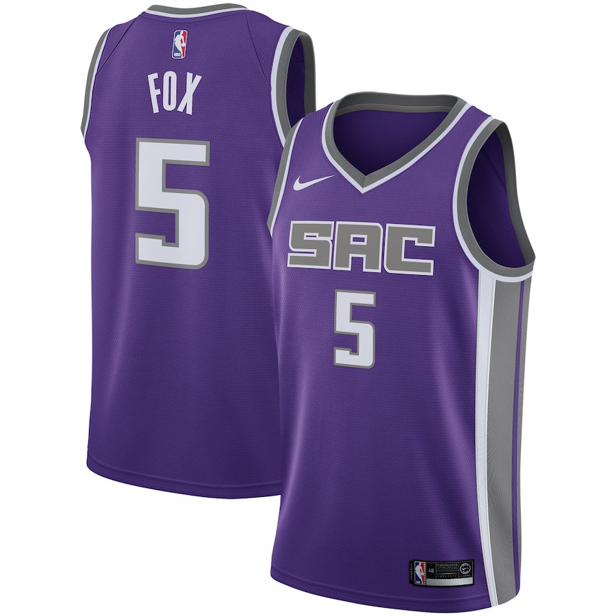 De'Aaron Fox, Sacramento Kings 2018/19 - Icon Edition - Cliquez sur l'image pour la fermer