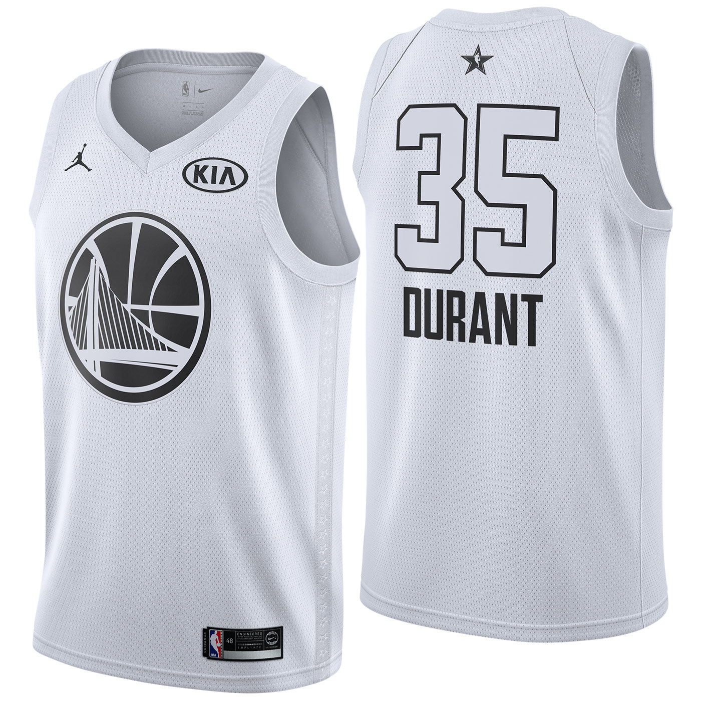 Kevin Durant - 2018 All-Star White - Cliquez sur l'image pour la fermer