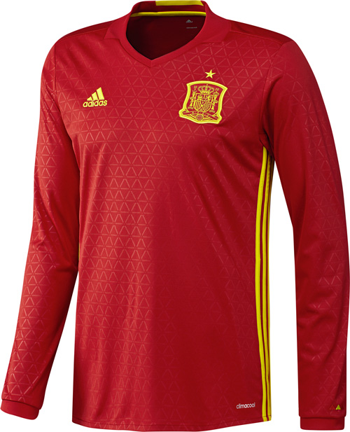 Maillot Espagne Domicile Euro 2016 ML - Cliquez sur l'image pour la fermer