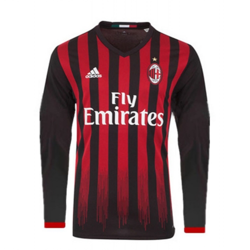 Maillot AC Milan Domicile 2016/2017 ML - Cliquez sur l'image pour la fermer