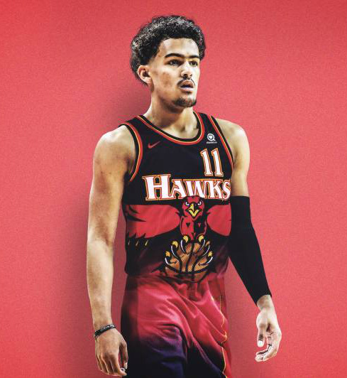 Trae Young, Atlanta Hawks - Retro - Cliquez sur l'image pour la fermer