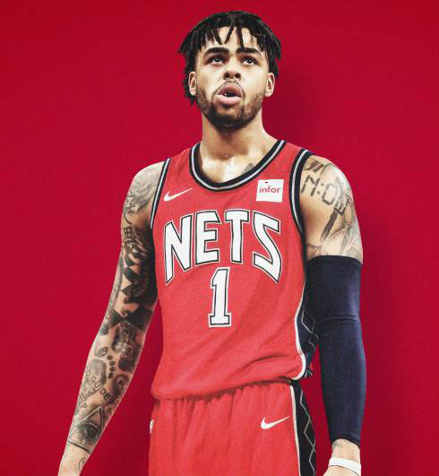 D'Angelo Russell, Brooklyn Nets - Retro - Cliquez sur l'image pour la fermer
