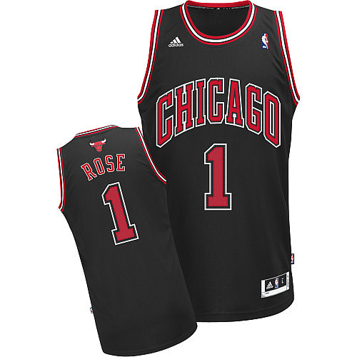 Derrick Rose, les Chicago Bulls [noir] - Cliquez sur l'image pour la fermer