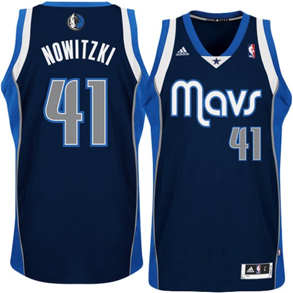 Dirk Nowitzki Dallas Mavericks [bleu foncé] - Cliquez sur l'image pour la fermer