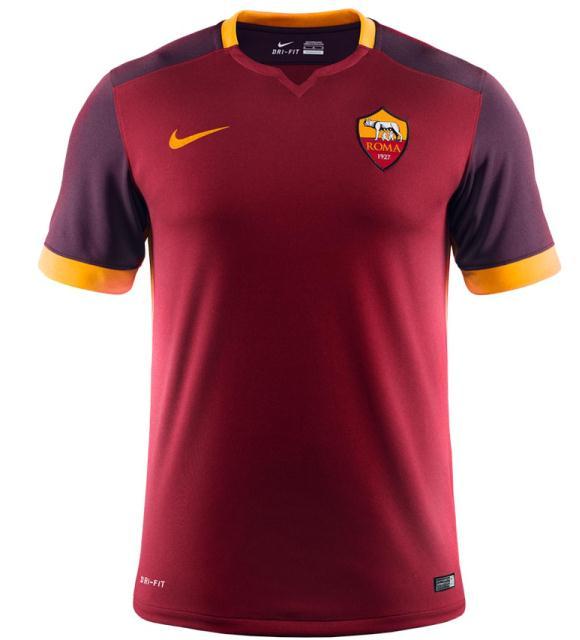 Maillot AS Roma Domicile 2015/16 - Cliquez sur l'image pour la fermer