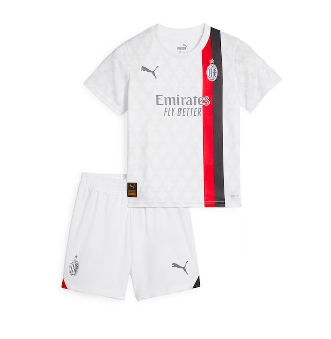 AC Milan Extérieur 2023/24 Junior Kit - Cliquez sur l'image pour la fermer