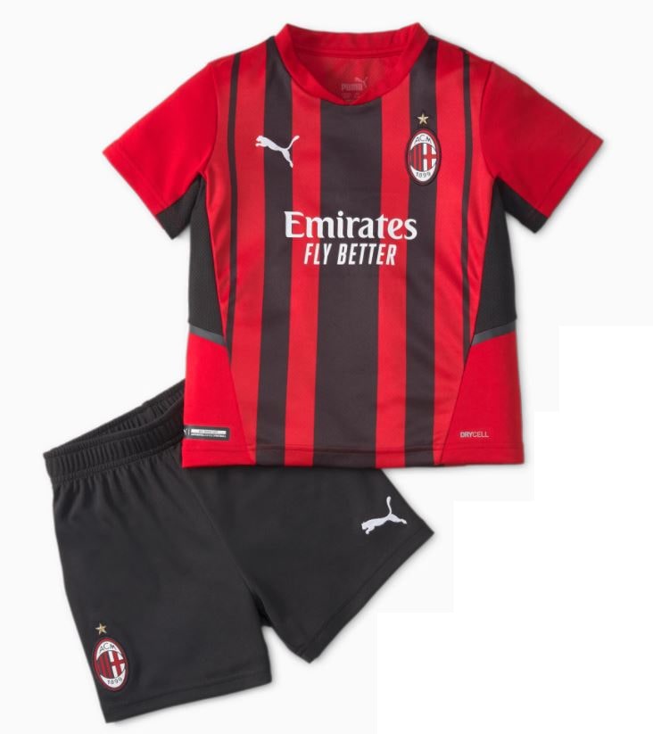 AC Milan Domicile 2021/22 Junior Kit - Cliquez sur l'image pour la fermer