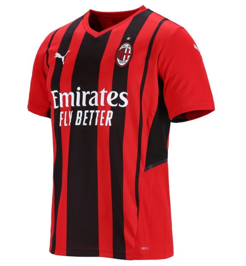 Maillot AC Milan Domicile 2021/22 - Cliquez sur l'image pour la fermer