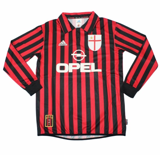 Maillot AC Milan Domicile 1999/00 ML - Cliquez sur l'image pour la fermer