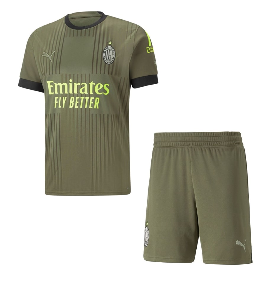 AC Milan Third 2022/23 Junior Kit - Cliquez sur l'image pour la fermer