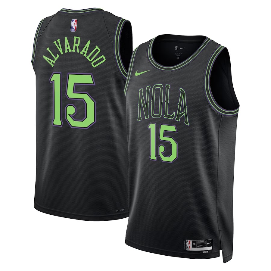 Jose Alvarado, New Orleans Pelicans 2023/24 - City Edition - Cliquez sur l'image pour la fermer