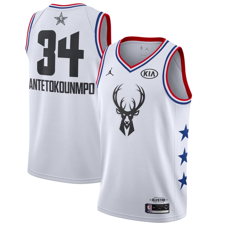 Giannis Antetokounmpo - 2019 All-Star White - Cliquez sur l'image pour la fermer