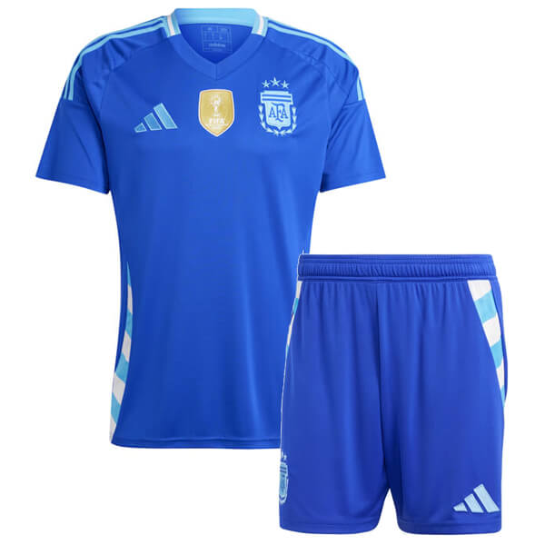Maillot Argentine Extérieur 2024 Junior Kit - Cliquez sur l'image pour la fermer
