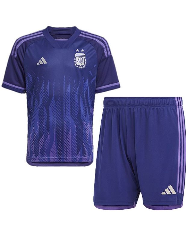 Argentine Extérieur 2022 Junior Kit - Cliquez sur l'image pour la fermer