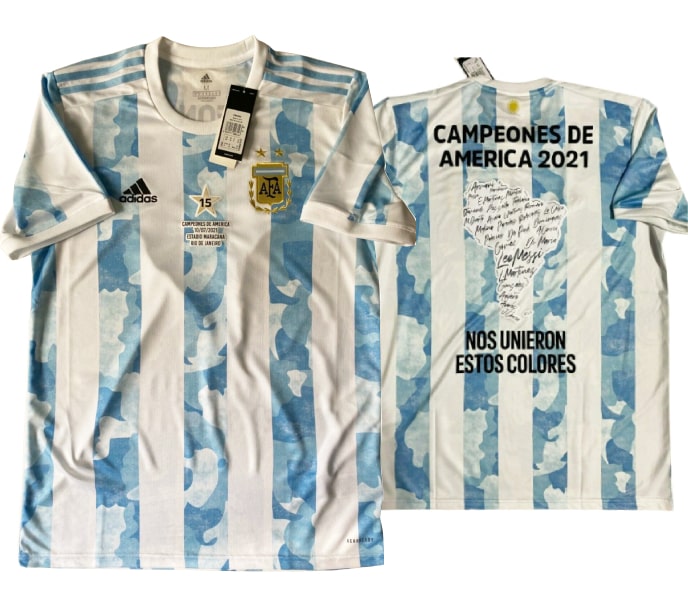 Maillot Argentine Domicile 2021 - CHAMPIONS - Cliquez sur l'image pour la fermer