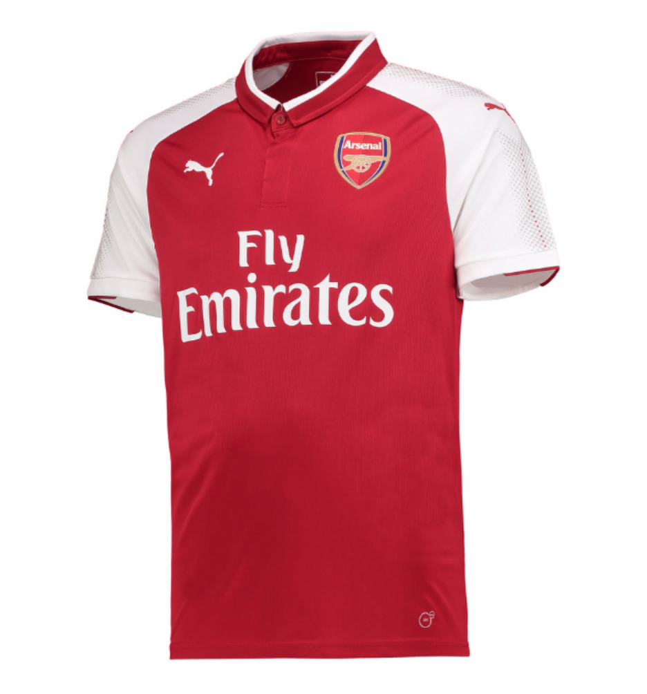 Maillot Arsenal Domicile 2017/18 - Cliquez sur l'image pour la fermer