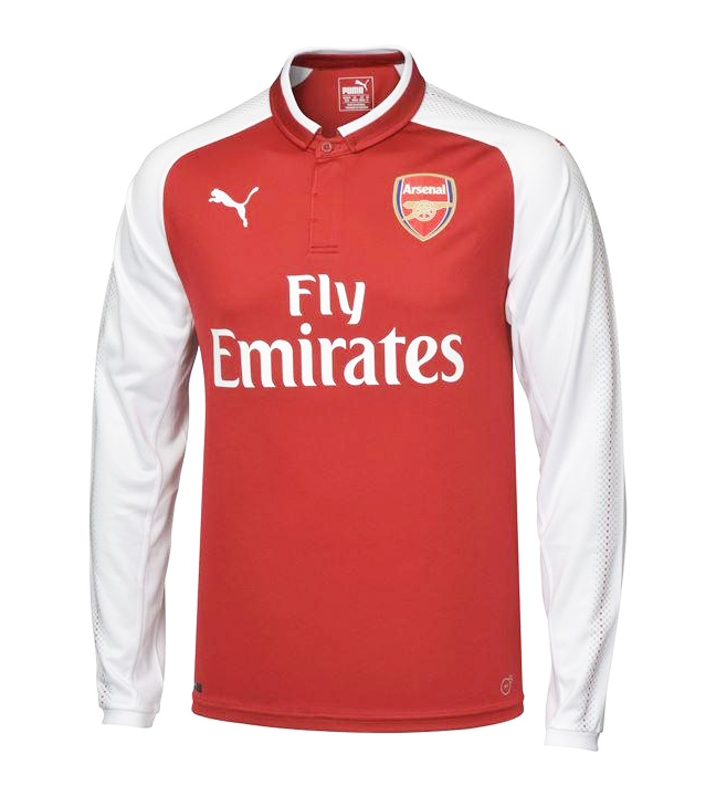Maillot Arsenal Domicile 2017/18 ML - Cliquez sur l'image pour la fermer
