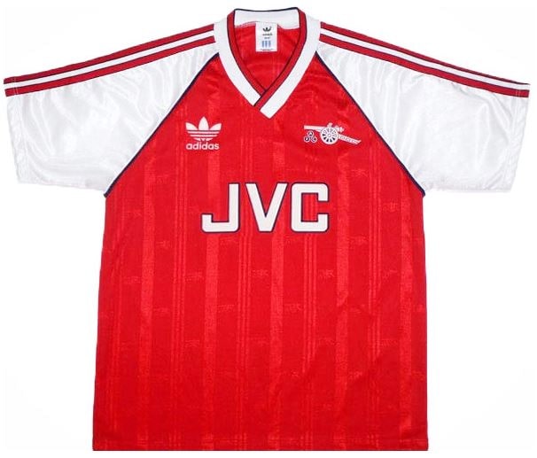 Maillot Arsenal Domicile1990-91 - Cliquez sur l'image pour la fermer