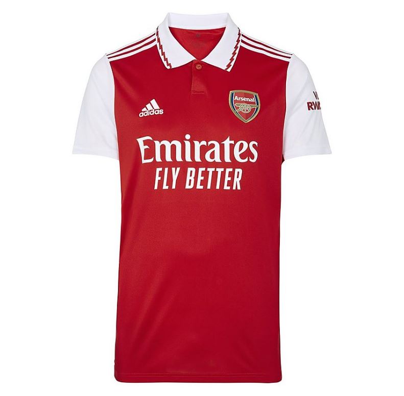 Maillot Arsenal Domicile 2022/23 - Cliquez sur l'image pour la fermer
