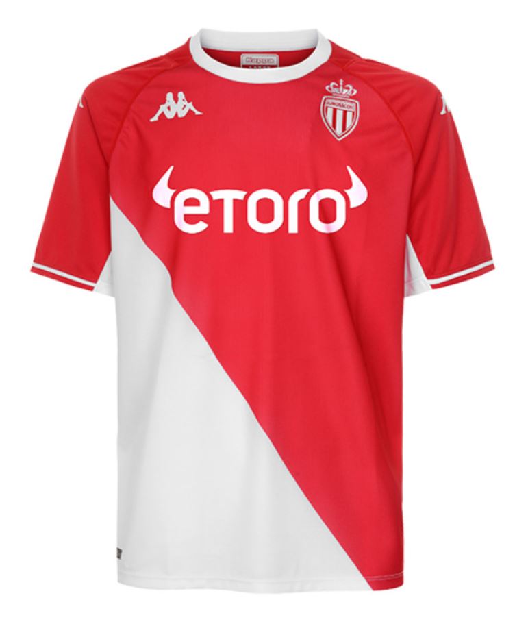 Maillot AS Monaco Domicile 2021/22 - Cliquez sur l'image pour la fermer