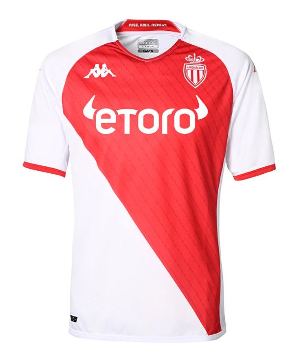 Maillot AS Monaco Domicile 2022/23 - Cliquez sur l'image pour la fermer