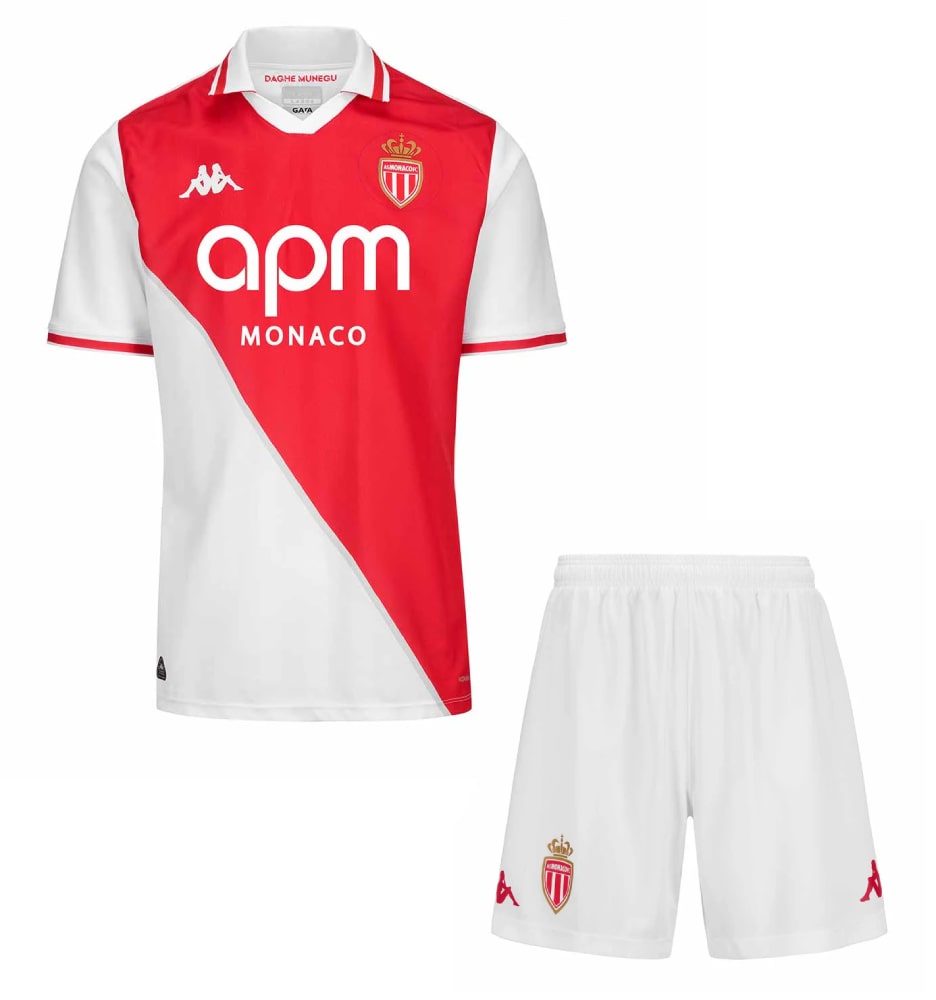 AS Monaco Domicile 2024/25 Junior Kit - Cliquez sur l'image pour la fermer