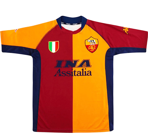 Maillot AS Roma Domicile 2000-01 - Cliquez sur l'image pour la fermer