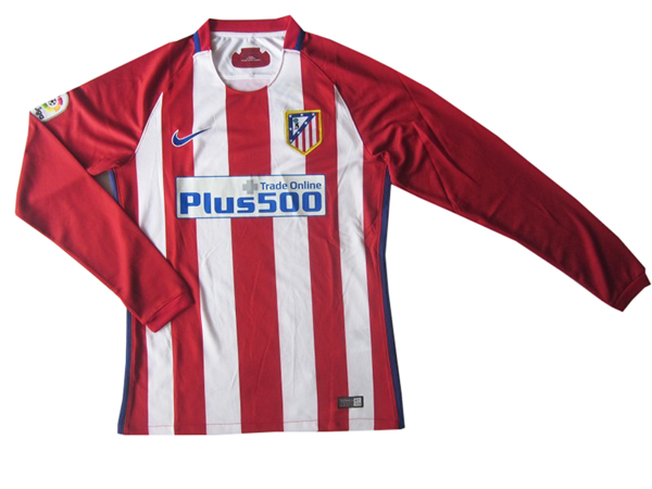 Maillot Atletico Madrid Domicile 2016/17 ML - Cliquez sur l'image pour la fermer