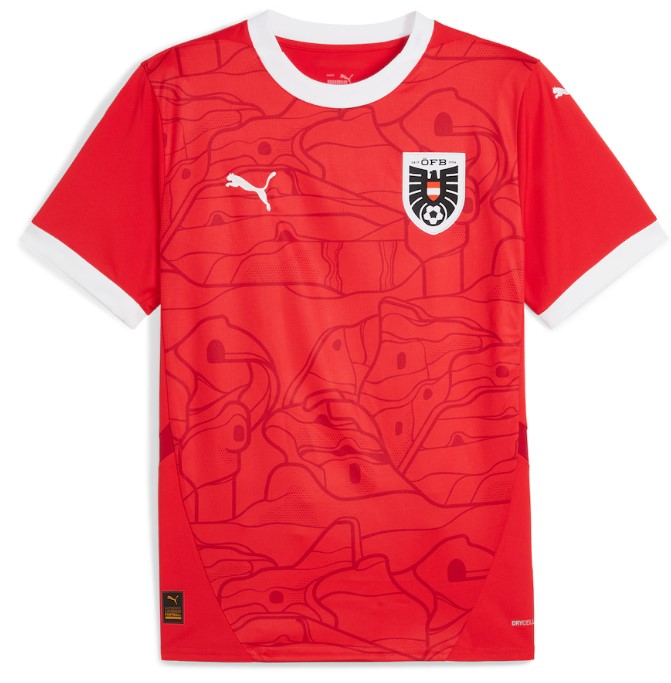 Maillot Austria Domicile 2024 - Cliquez sur l'image pour la fermer