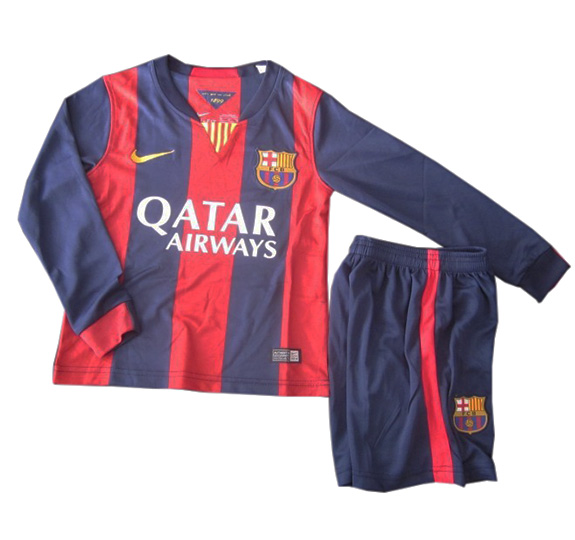 Kit Junior FC Barcelone Domicile ML 2014/15 - Cliquez sur l'image pour la fermer