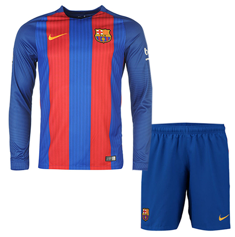 Kit Junior FC Barcelone Domicile 2016/17 ML - Cliquez sur l'image pour la fermer