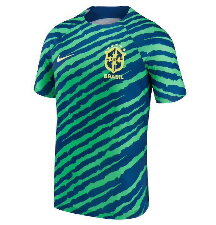 Maillot Brésil Pre-Match 2022 - Cliquez sur l'image pour la fermer
