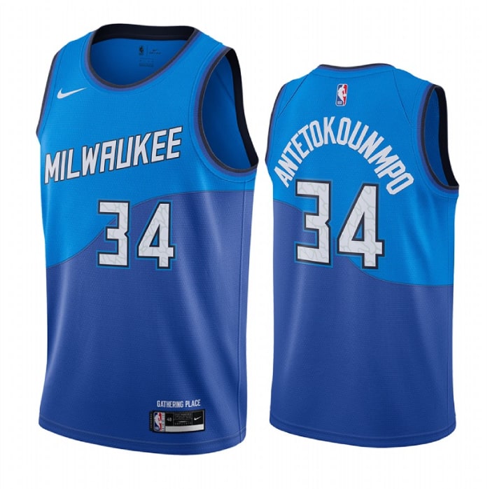 Giannis Antetokounmpo, Milwaukee Bucks 2020/21 - City Edition - Cliquez sur l'image pour la fermer