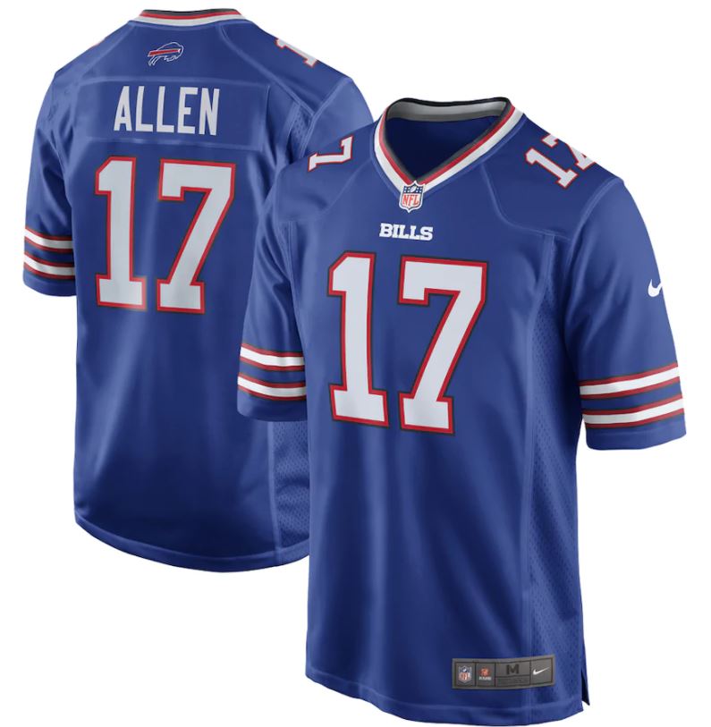 Josh Allen, Buffalo Bills - Royal - Cliquez sur l'image pour la fermer