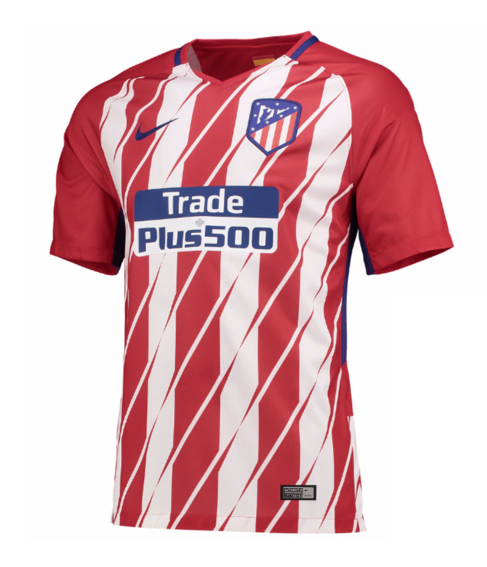 Maillot Atletico Madrid Domicile 2017/18 - Cliquez sur l'image pour la fermer