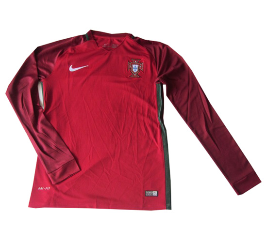 Maillot Portugal Domicile Euro 2016 ML - Cliquez sur l'image pour la fermer