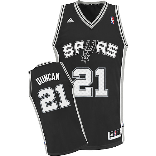 Tim Duncan, San Antonio Spurs - Noir - Cliquez sur l'image pour la fermer