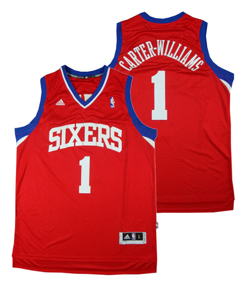 Michael Carter-Williams,Philadelphia 76ers-rouge - Cliquez sur l'image pour la fermer