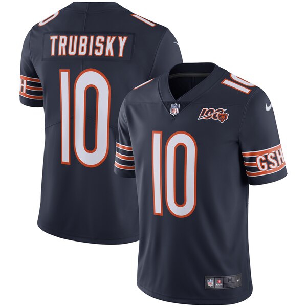 Mitchell Trubisky, Chicago Bears - Navy - Cliquez sur l'image pour la fermer