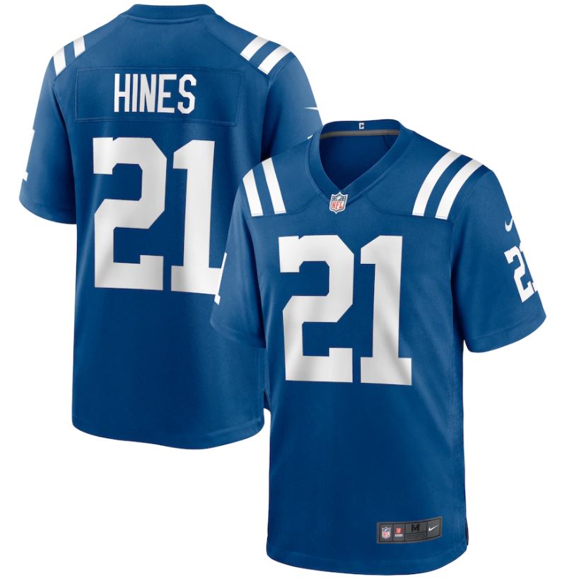Nyheim Hines, Indianapolis Colts - Royal - Cliquez sur l'image pour la fermer