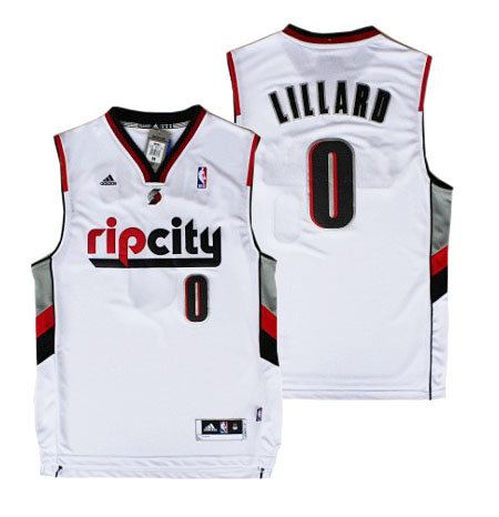 Damian Lillard, Portland Trail Blazers [Blanc]02 - Cliquez sur l'image pour la fermer