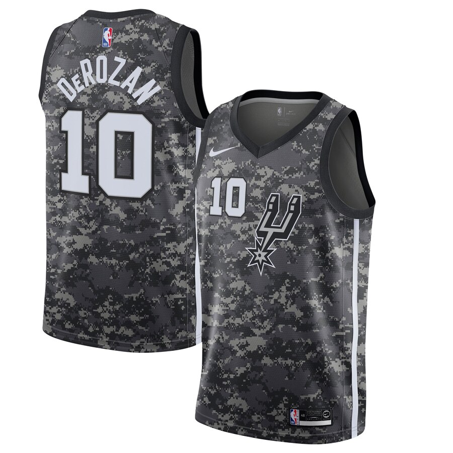 DeMar DeRozan, San Antonio Spurs 2019/20 - City Edition - Cliquez sur l'image pour la fermer