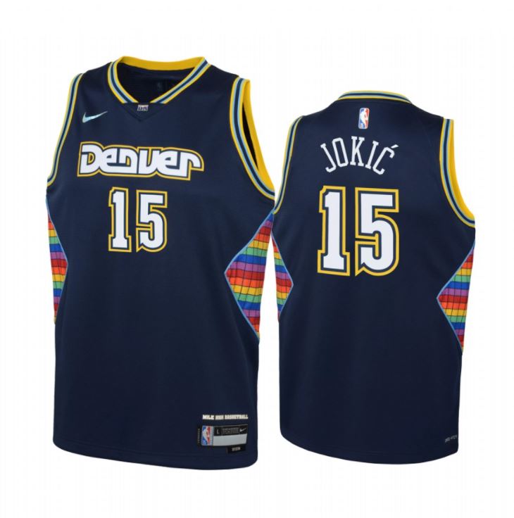 Nikola Jokic, Denver Nuggets 2021/22 - City Edition - Cliquez sur l'image pour la fermer