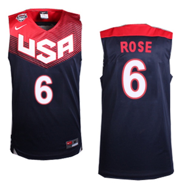Derrick Rose, USA 2014 - Bleu - Cliquez sur l'image pour la fermer