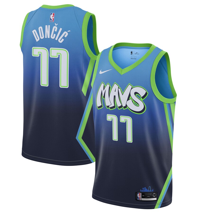 Luka Doncic, Dallas Mavericks 2019/20 - City Edition - Cliquez sur l'image pour la fermer