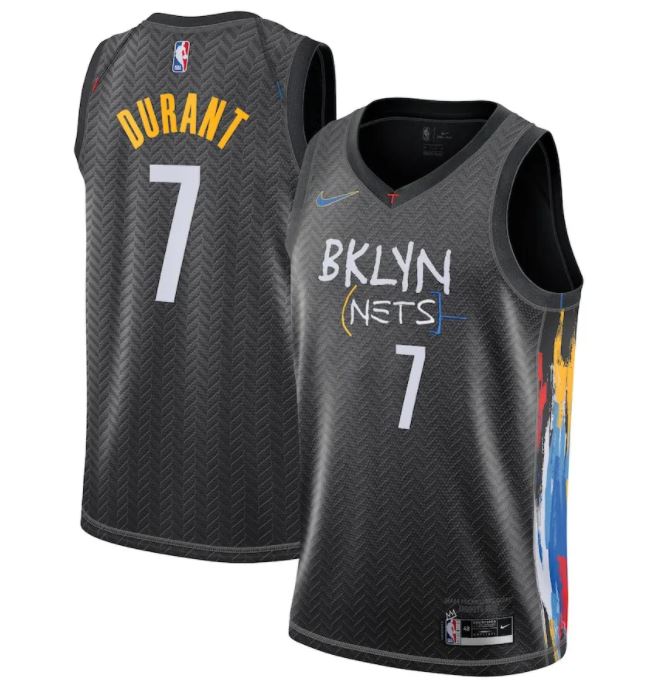 Kevin Durant, Brooklyn Nets 2020/21 - City Edition - Cliquez sur l'image pour la fermer