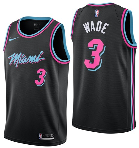 Dwyane Wade, Miami Heat 2018/19 - City Edition - Cliquez sur l'image pour la fermer