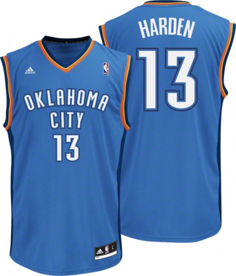 James Harden Oklahoma City Thunder [bleu] - Cliquez sur l'image pour la fermer